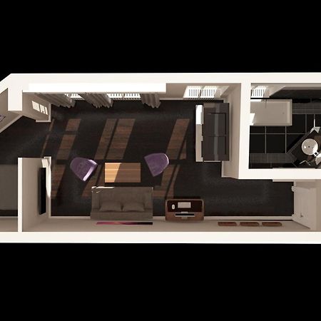 Arabel Design Apartments Berlin Bilik gambar 3D rendering of a typical studio apartment