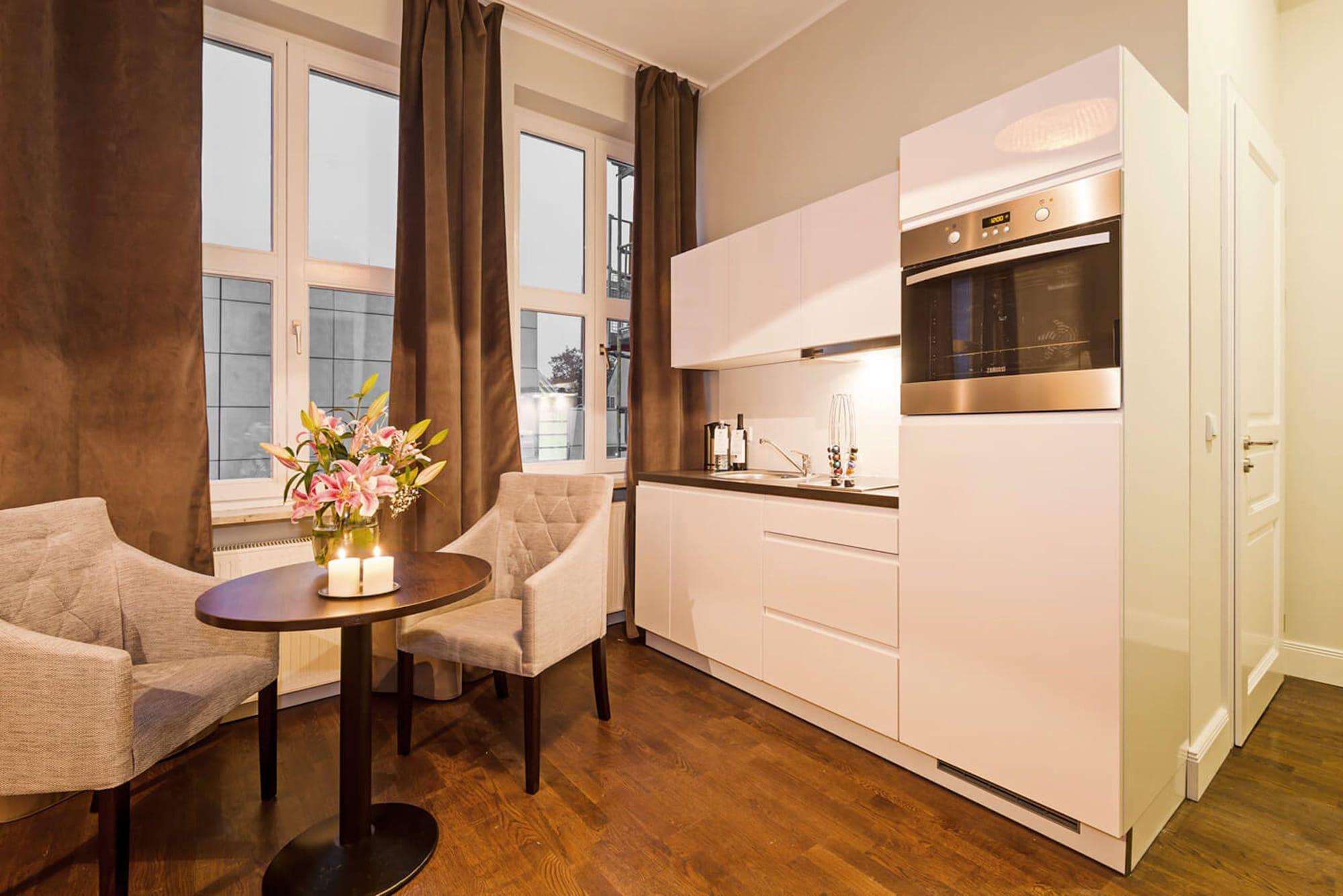 Arabel Design Apartments Berlin Luaran gambar A typical kitchen in a serviced apartment