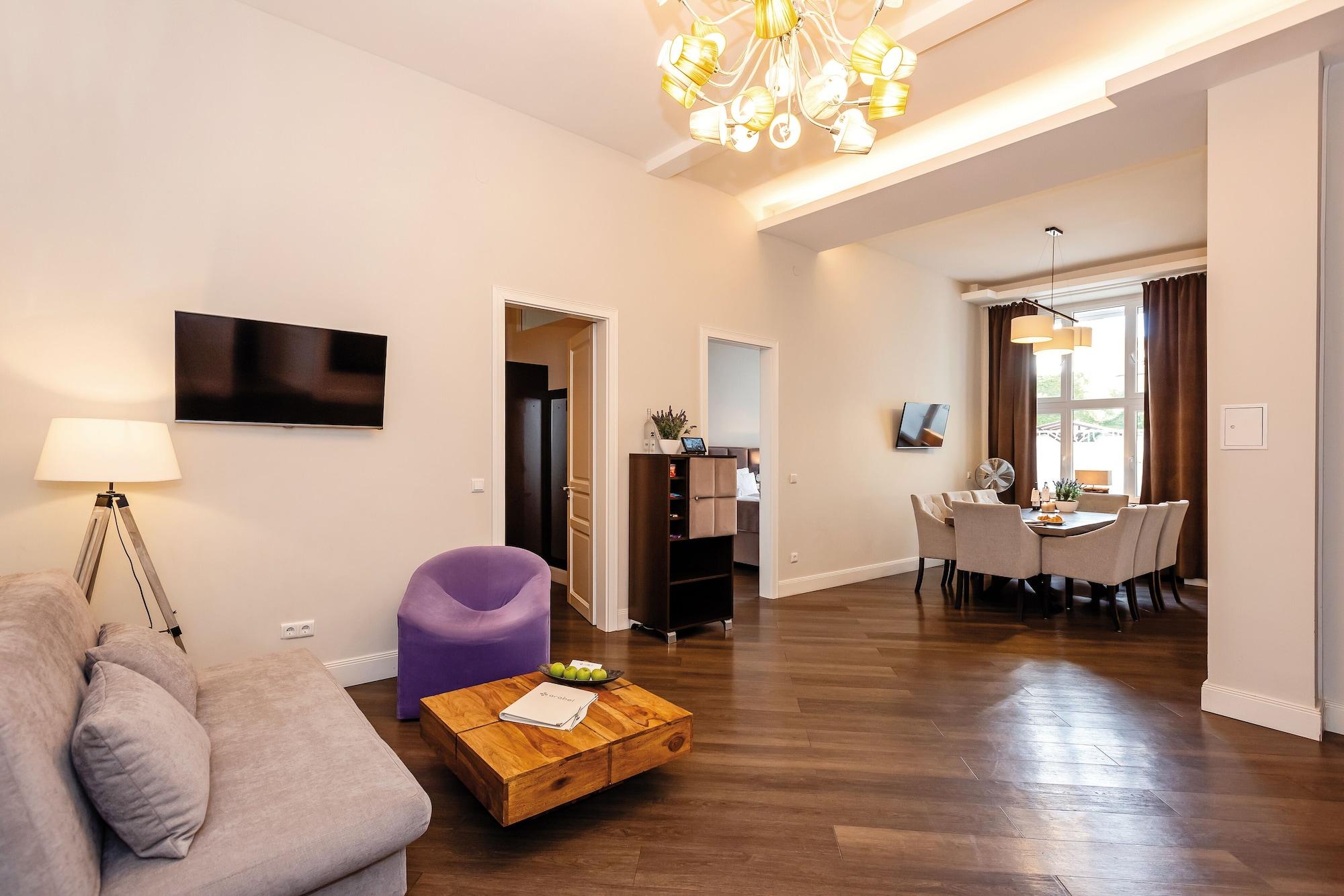 Arabel Design Apartments Berlin Luaran gambar A living room in a modern apartment